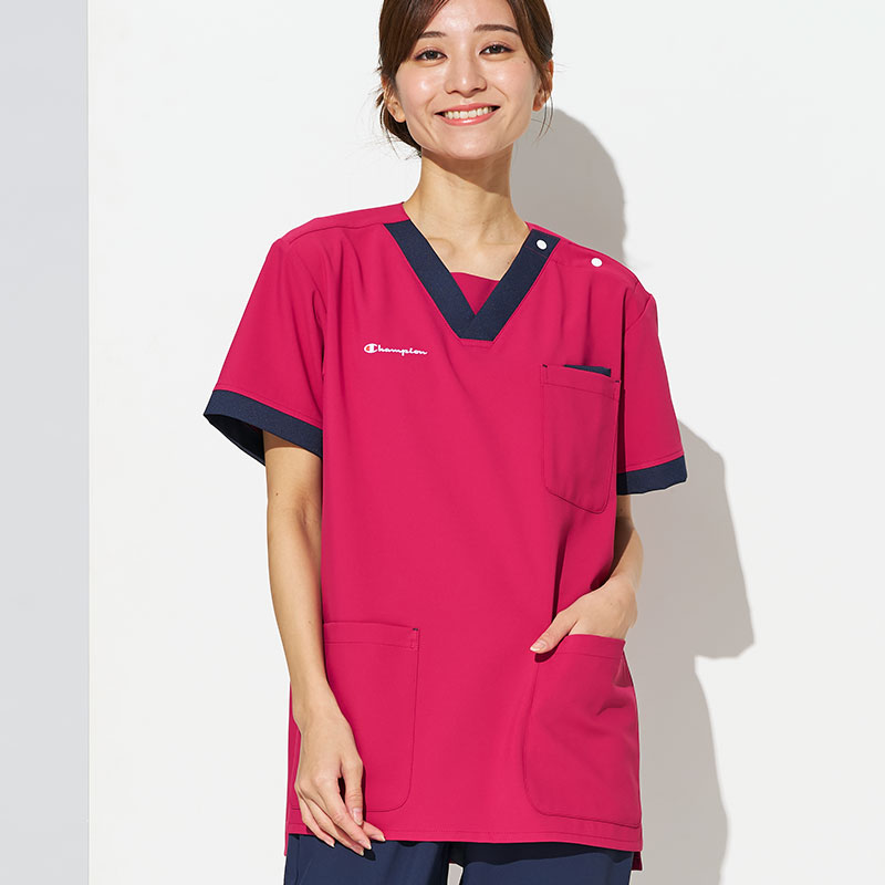 Champion 男女兼用プルオーバースクラブ[バーガンディ]