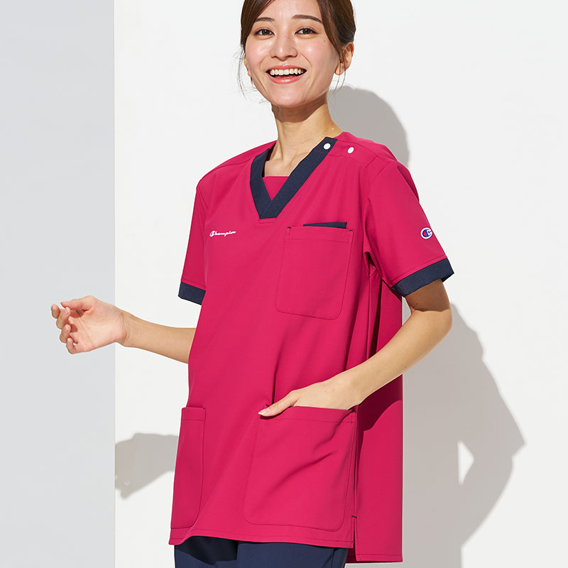 Champion 男女兼用プルオーバースクラブ[バーガンディ]