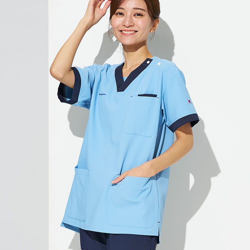 Champion 男女兼用プルオーバースクラブ[カロライナブルー]