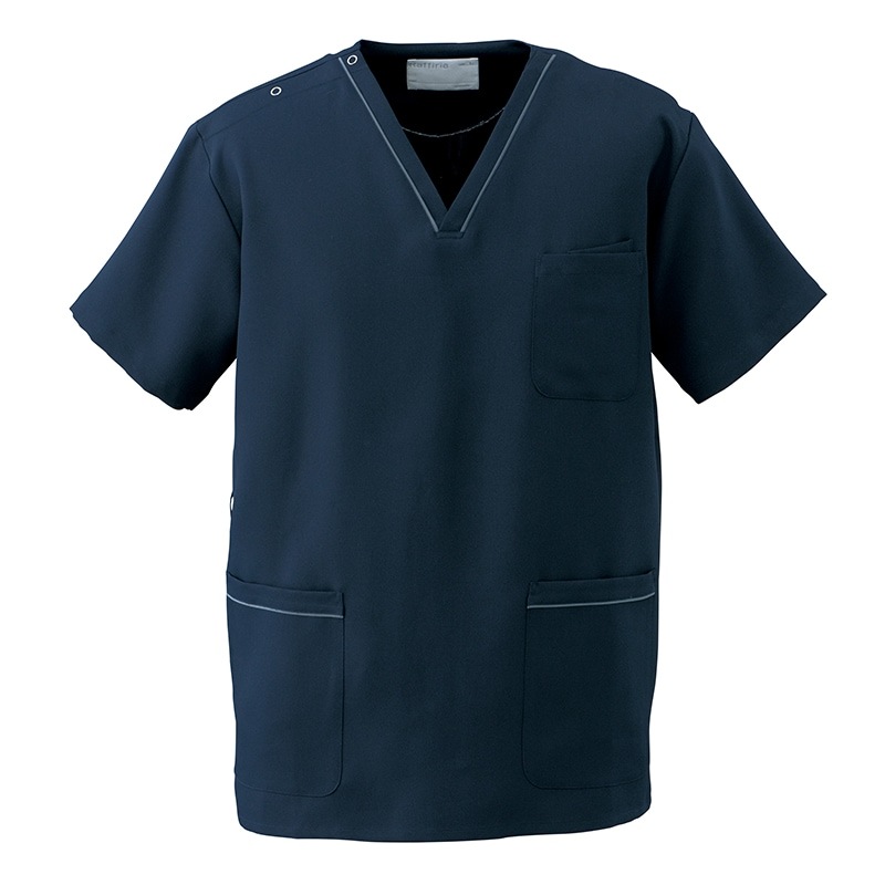 男女兼用プルオーバースクラブ[ダークネイビー]