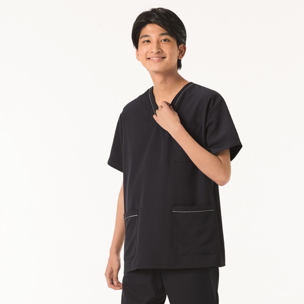 男女兼用プルオーバースクラブ[ダークネイビー]