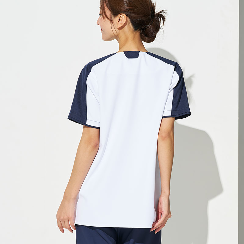 Champion 男女兼用ファスナースクラブ[ホワイト×ダークネイビー]