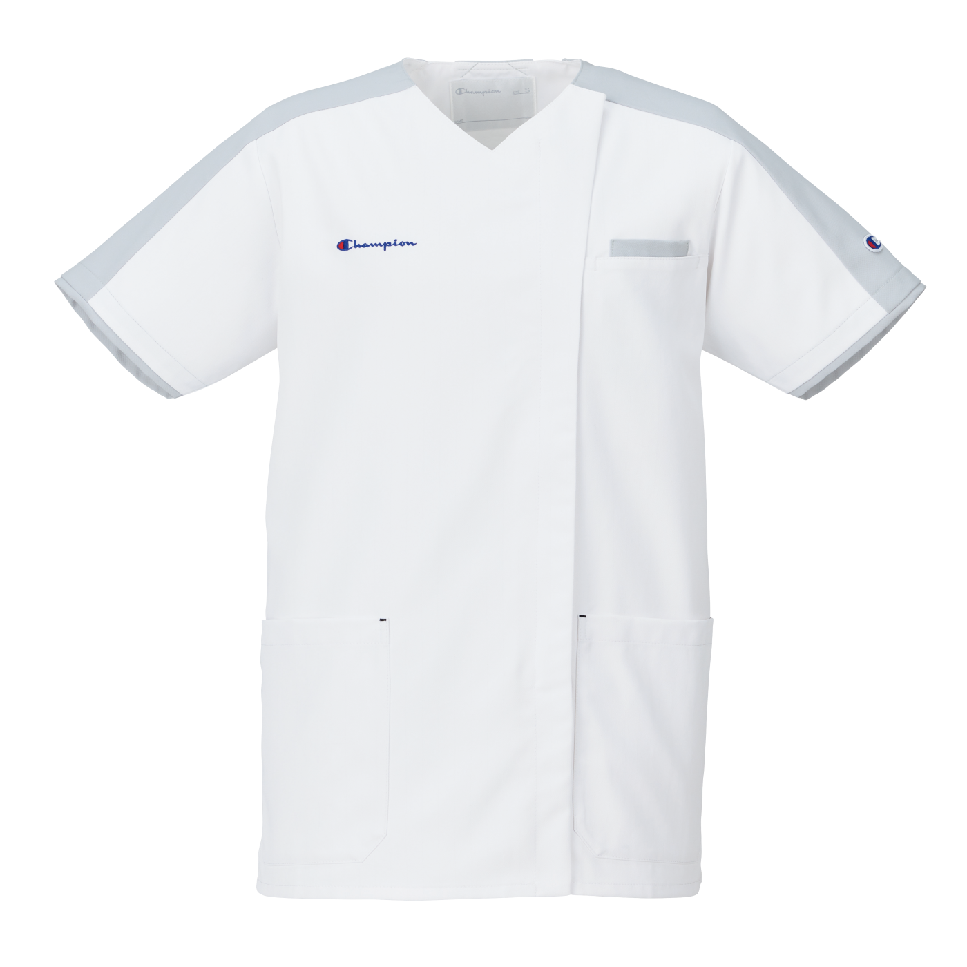 Champion 男女兼用ファスナースクラブ[ホワイト×グレー]