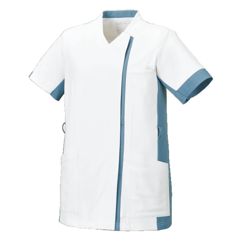 &Color 男女兼用ファスナースクラブ[ホワイト×ミスティブルー]