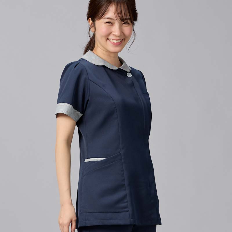 新品タグ付き☆LIPRIA 大きいサイズ ネイビー グレンチェック