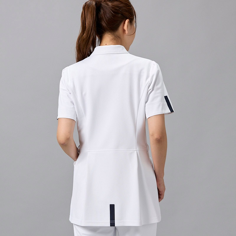 Botanical Garden レディスジャケット[ホワイト×ダークネイビー]