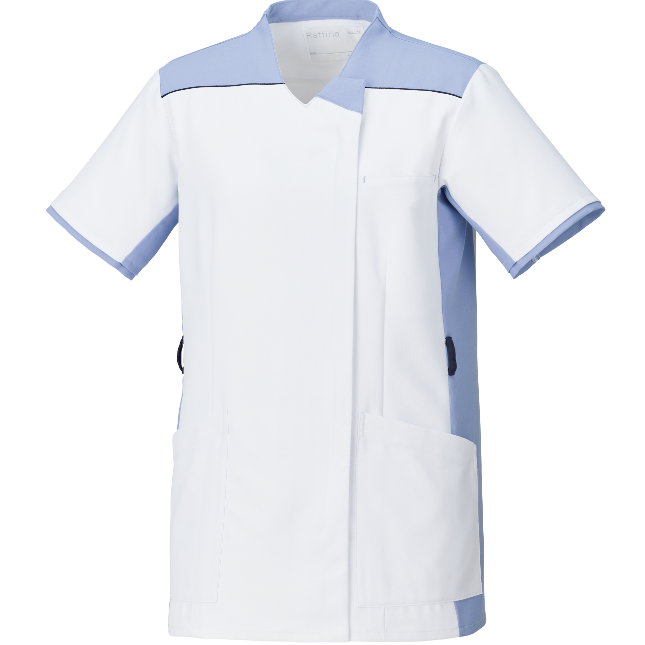 ウェルビースクラブ 男女兼用ファスナースクラブ[ホワイト×クリアスカイブルー]