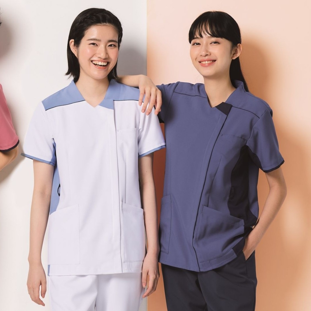 ウェルビースクラブ 男女兼用ファスナースクラブ[ホワイト×クリアスカイブルー]