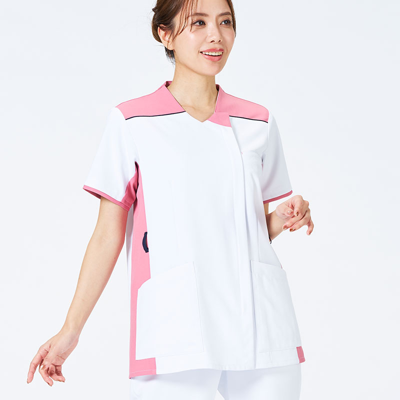 ウェルビースクラブ 男女兼用ファスナースクラブ[ホワイト×アッシュピンク]