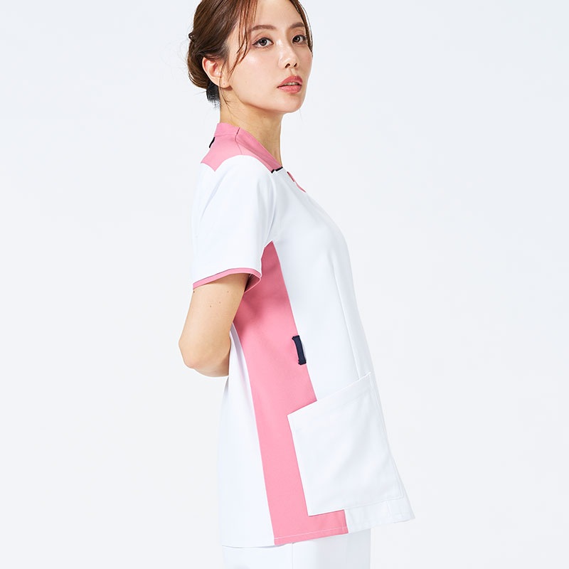 ウェルビースクラブ 男女兼用ファスナースクラブ[ホワイト×アッシュピンク]