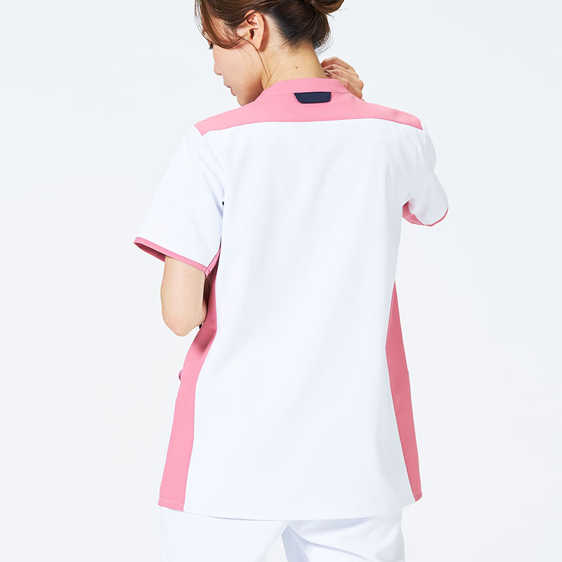 ウェルビースクラブ 男女兼用ファスナースクラブ[ホワイト×アッシュピンク]