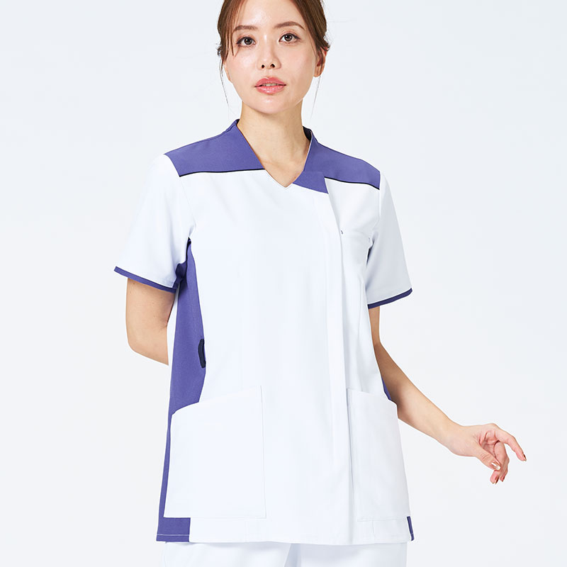 ウェルビースクラブ 男女兼用ファスナースクラブ[ホワイト×モーニングミストブルー]