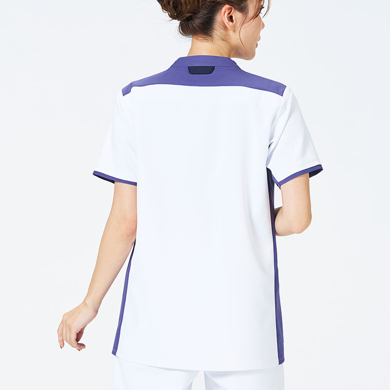 ウェルビースクラブ 男女兼用ファスナースクラブ[ホワイト×モーニングミストブルー]