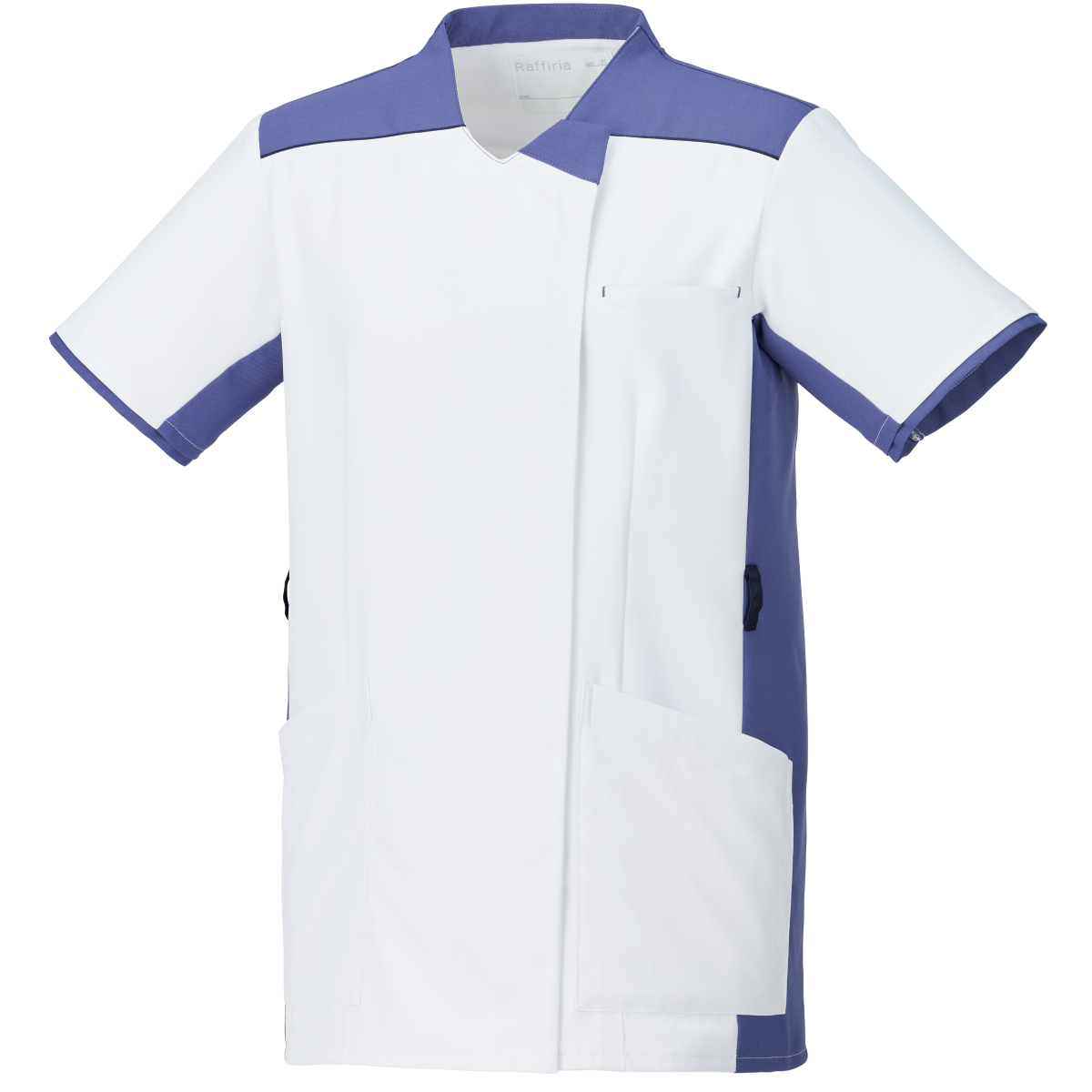 ウェルビースクラブ 男女兼用ファスナースクラブ[ホワイト×モーニングミストブルー]