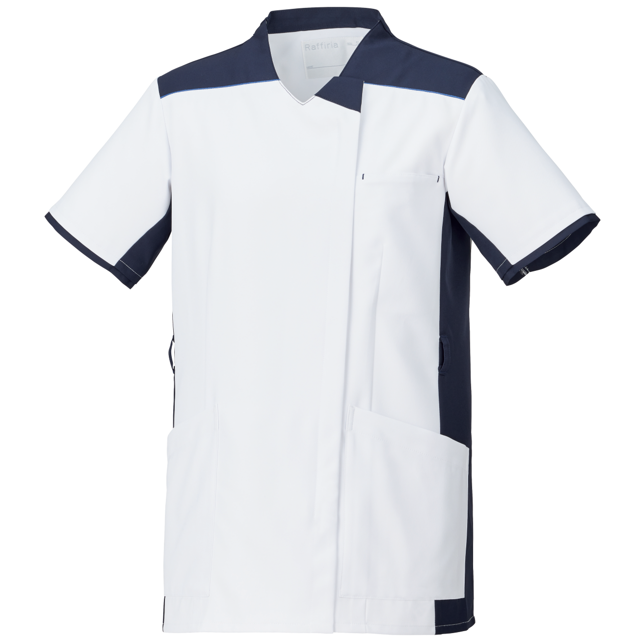 FLECIA 練習用具 ネイビー/ホワイト 男女兼用ファスナースクラブ[ホワイト×ダークネイビー]