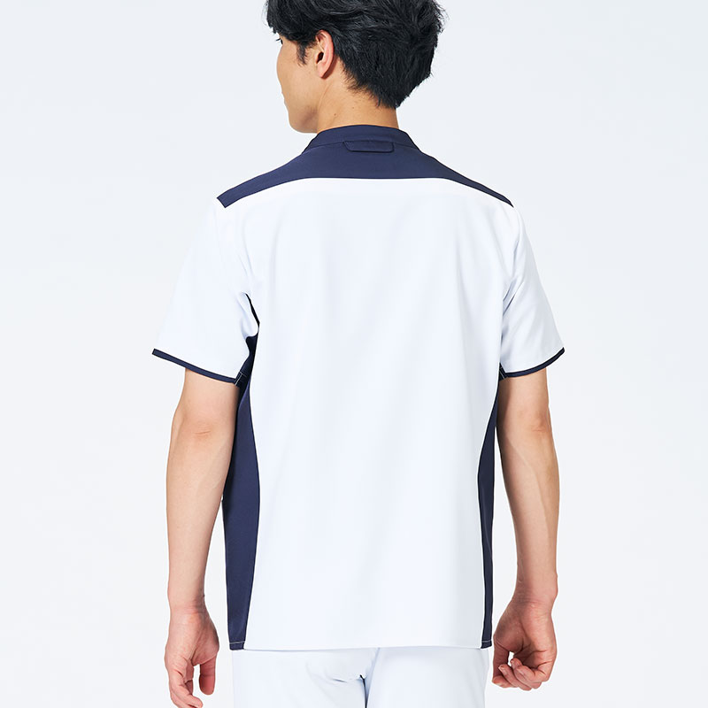 ウェルビースクラブ 男女兼用ファスナースクラブ[ホワイト×ダークネイビー]