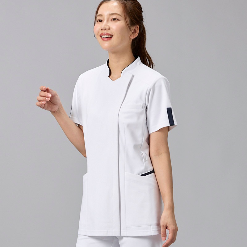 Botanical Garden レディスファスナースクラブ[ホワイト×ダークネイビー]