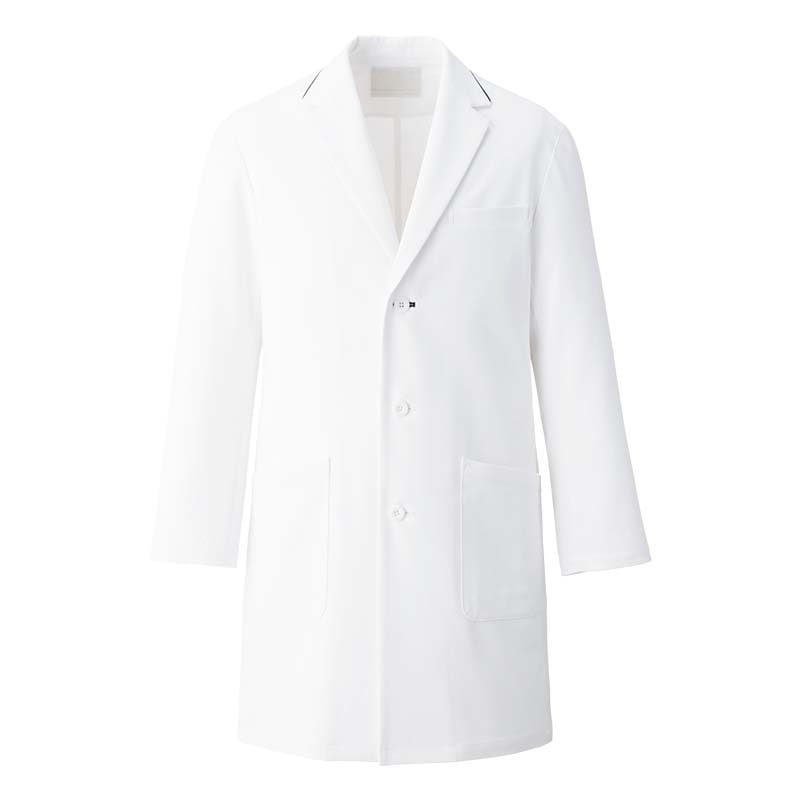 メンズショートコート[ホワイト×ダークネイビー]