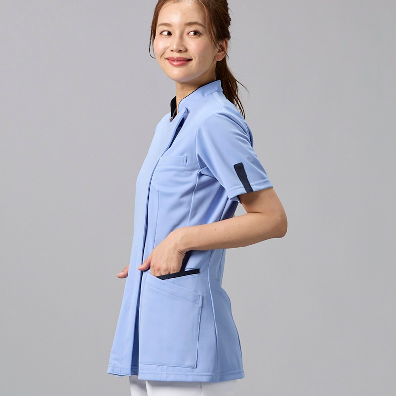 Botanical Garden レディスファスナースクラブ[ライトブルー×ダークネイビー]