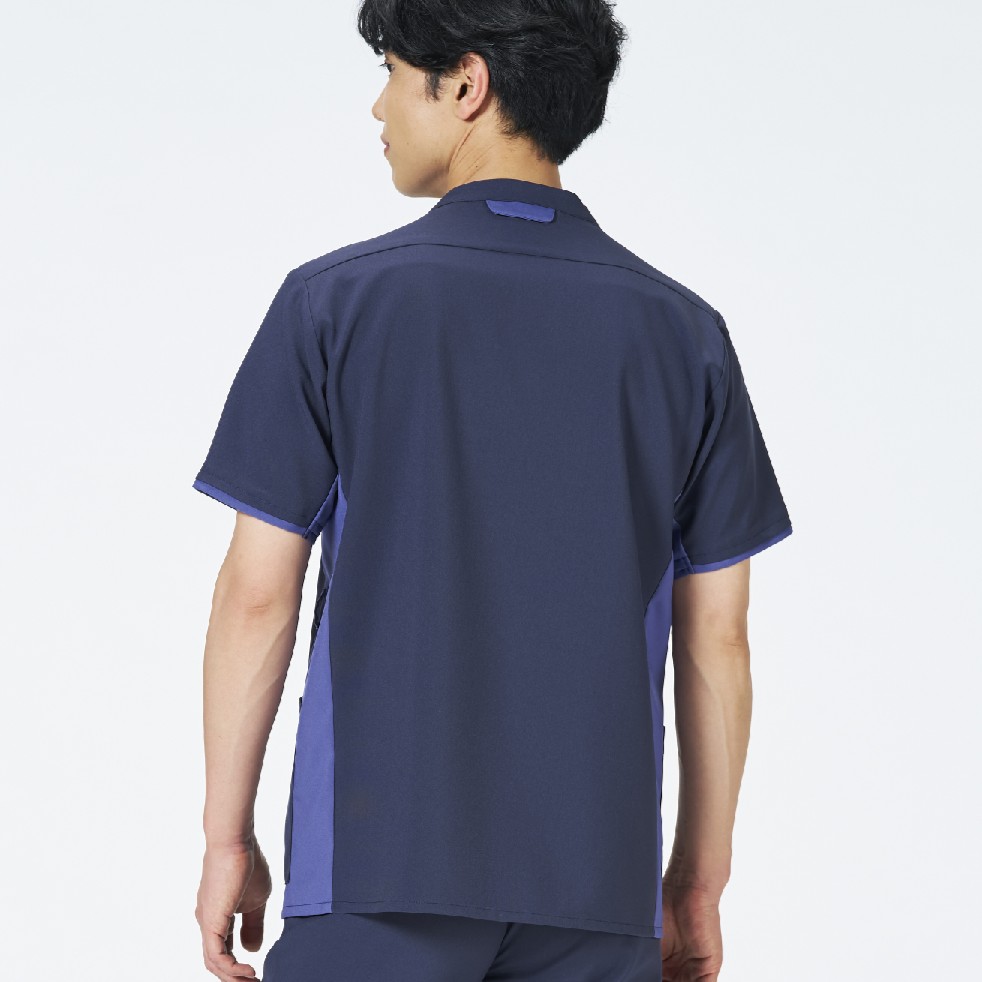 ウェルビースクラブ 男女兼用ファスナースクラブ[ダークネイビー×モーニングミストブルー]