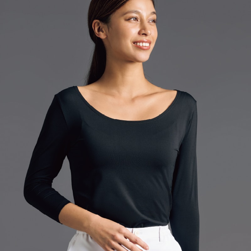 レディススクラブインナー[ブラック]