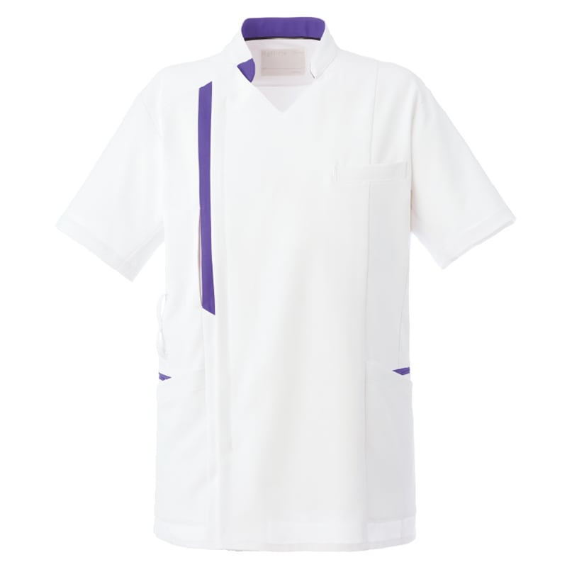 Botanical Garden メンズファスナースクラブ[ホワイト×アネモネブルー]