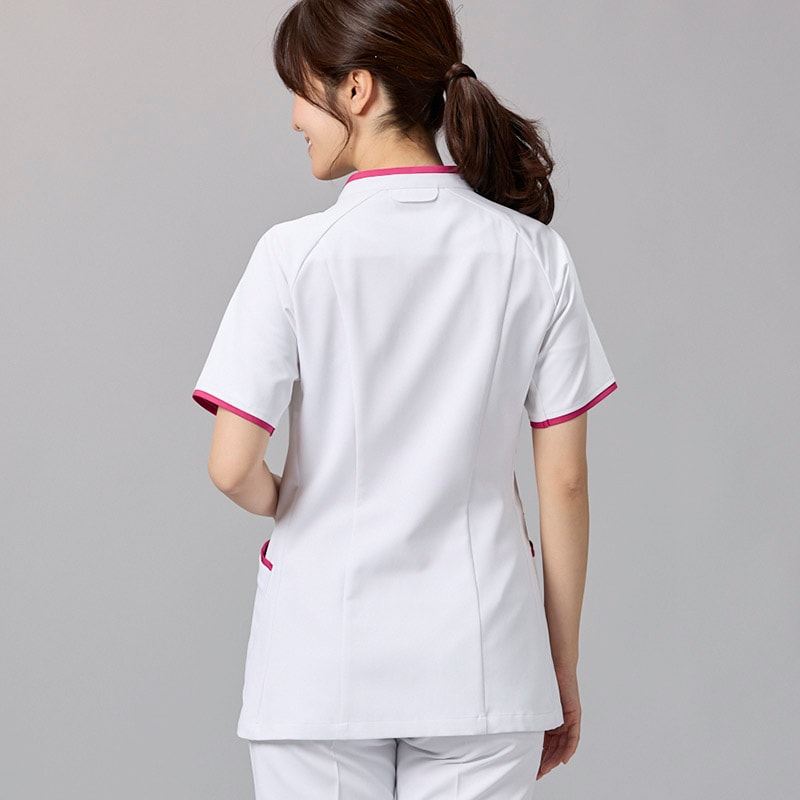 レディスファスナースクラブ[ホワイト×ローズ]