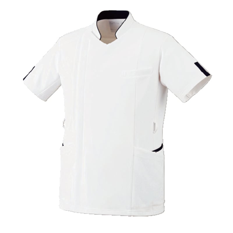 Botanical Garden メンズファスナースクラブ[ホワイト×ダークネイビー]