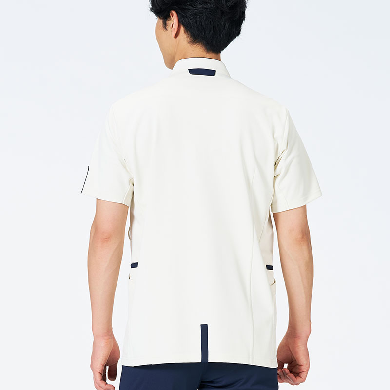 Botanical Garden メンズファスナースクラブ[バニラ×ダークネイビー]