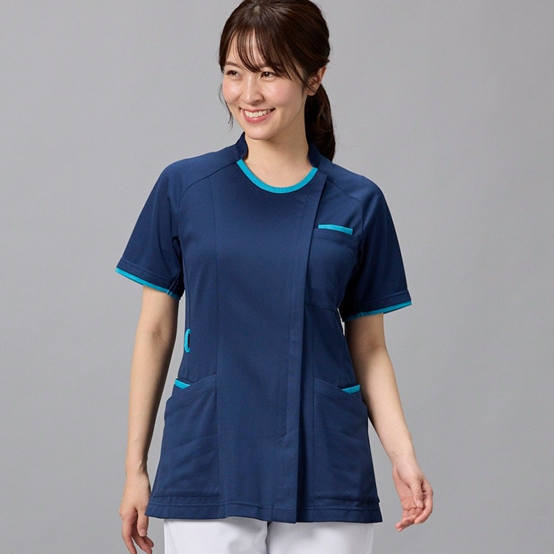 レディスファスナースクラブ[ネイビー×ターコイズ]