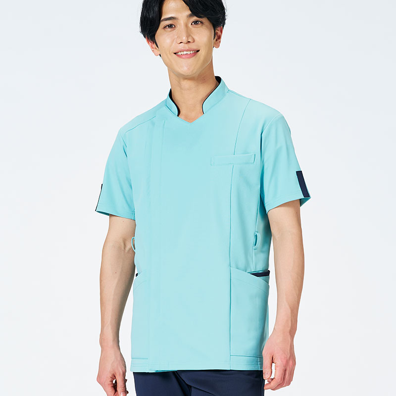 Botanical Garden メンズファスナースクラブ[ミント×ダークネイビー]