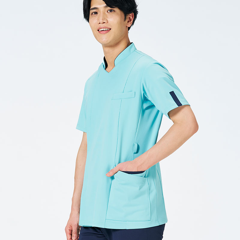 Botanical Garden メンズファスナースクラブ[ミント×ダークネイビー]