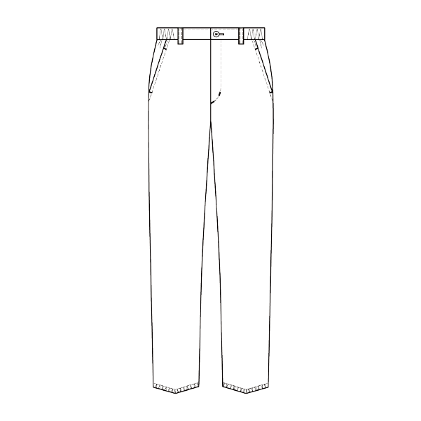 レディステーパードパンツ[ホワイト]