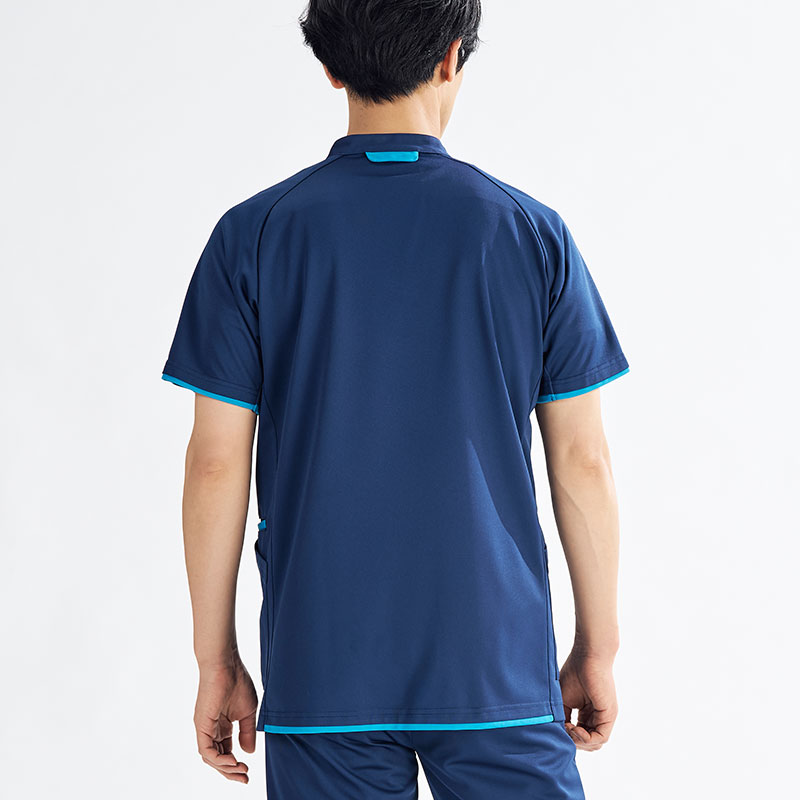 Ath-Medical メンズファスナースクラブ[ネイビー×ターコイズ]