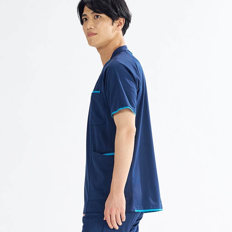 Ath-Medical メンズファスナースクラブ[ネイビー×ターコイズ]