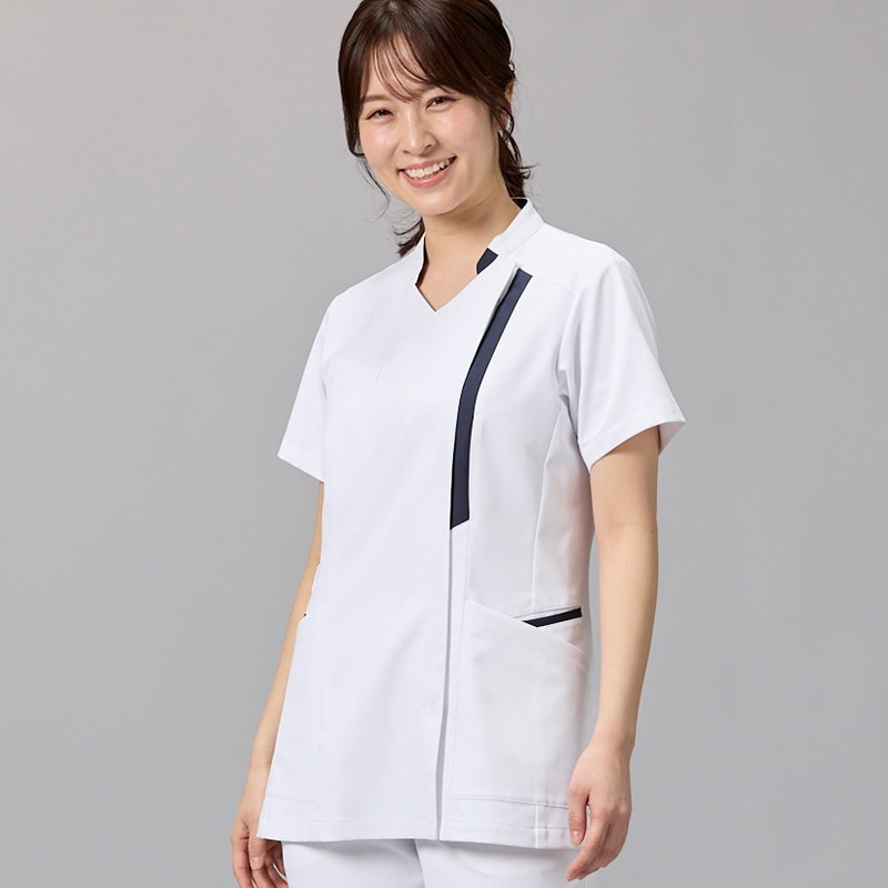 Botanical Garden レディスファスナースクラブ[ホワイト×ダークネイビー]