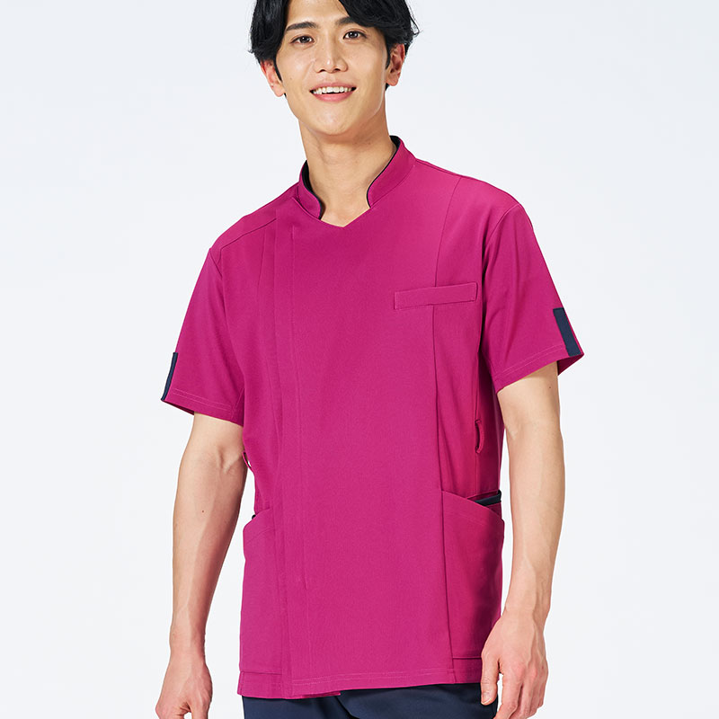 Botanical Garden メンズファスナースクラブ[ダリア×ダークネイビー]