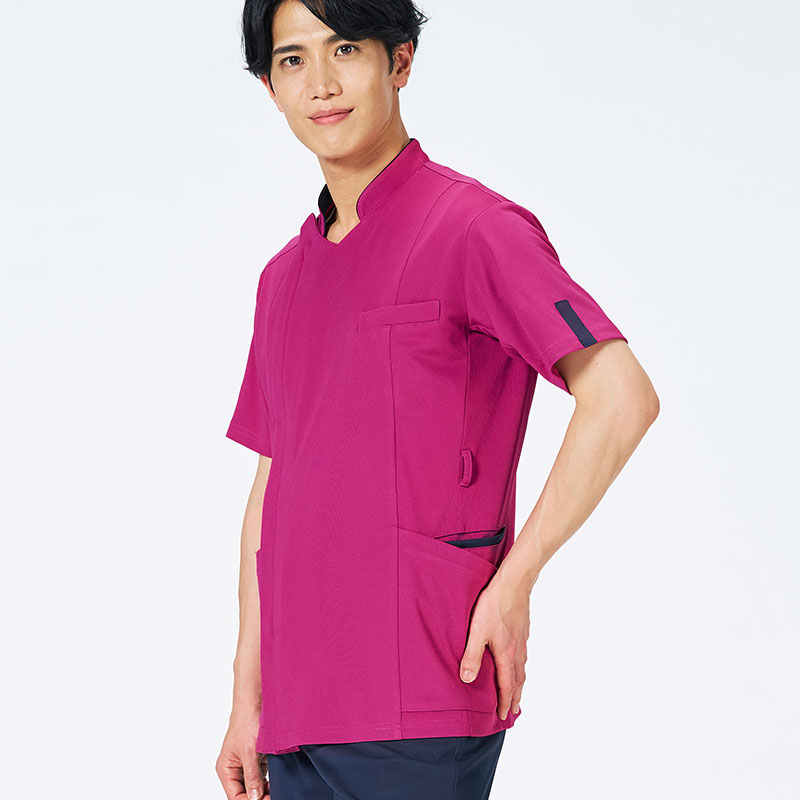 Botanical Garden メンズファスナースクラブ[ダリア×ダークネイビー]