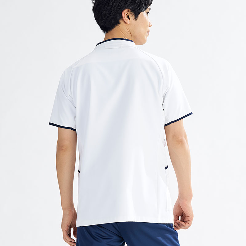 Ath-Medical メンズファスナースクラブ[ホワイト×ネイビー]