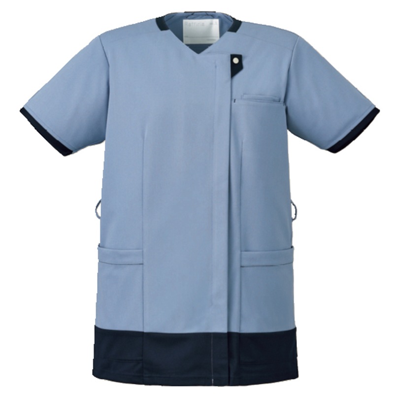 Colorfast 男女兼用ファスナースクラブ[サックスブルー×ダークネイビー]