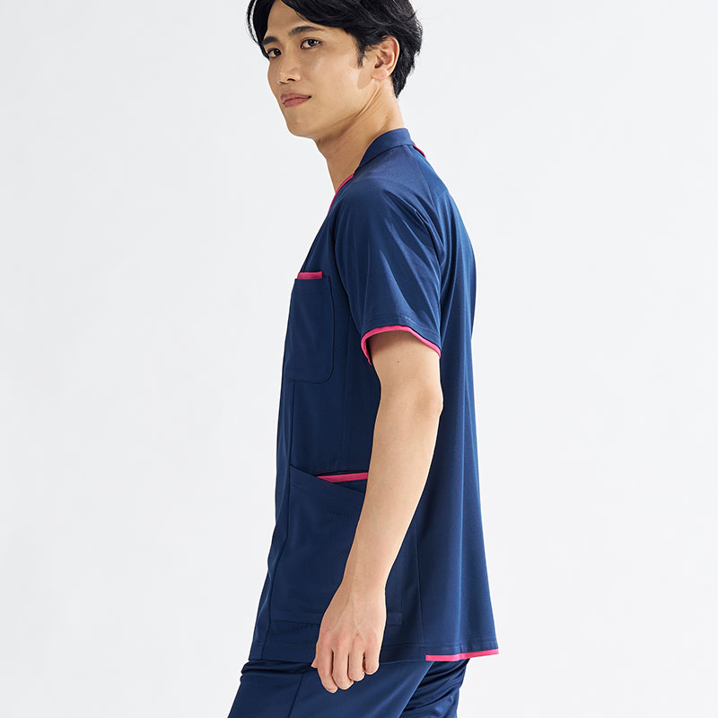 Ath-Medical メンズファスナースクラブ[ネイビー×ローズ]