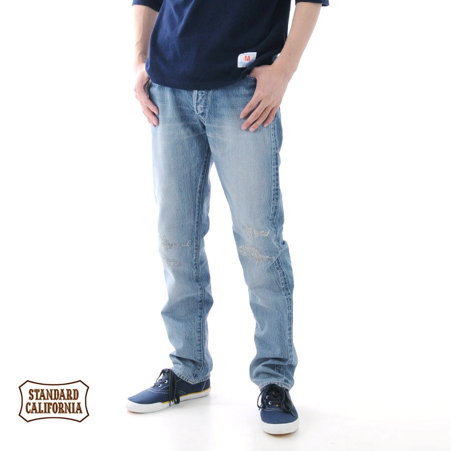 【50%OFFセール】スタンダードカリフォルニア STANDARD CALIFORNIA パンツ 5ポケット デニムパンツ 901 66 ヴィンテージウォッシュ BTDOE288
