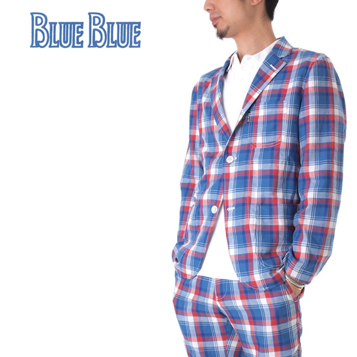 【70%OFFセール】ブルーブルー BLUE BLUE ジャケット CRL ビエラチェックジャケット 700026787