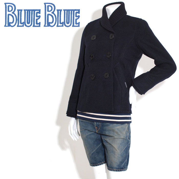 【70%OFFセール】ブルーブルー BLUEBLUE リブショール ピーコートWOMEN'S 700023106