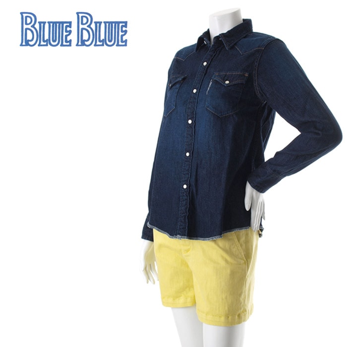 【70%OFFセール】ブルーブルー BLUEBLUE デニム レディースウエスタンシャツ 700021335