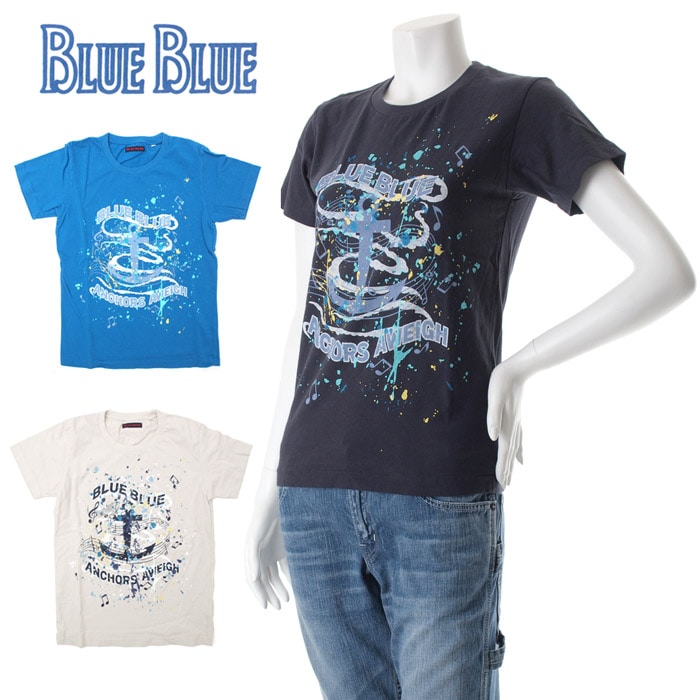 【70%OFFセール】ブルーブルー BLUEBLUE ANCOHOR AWEIGH レディースTシャツ 700026412