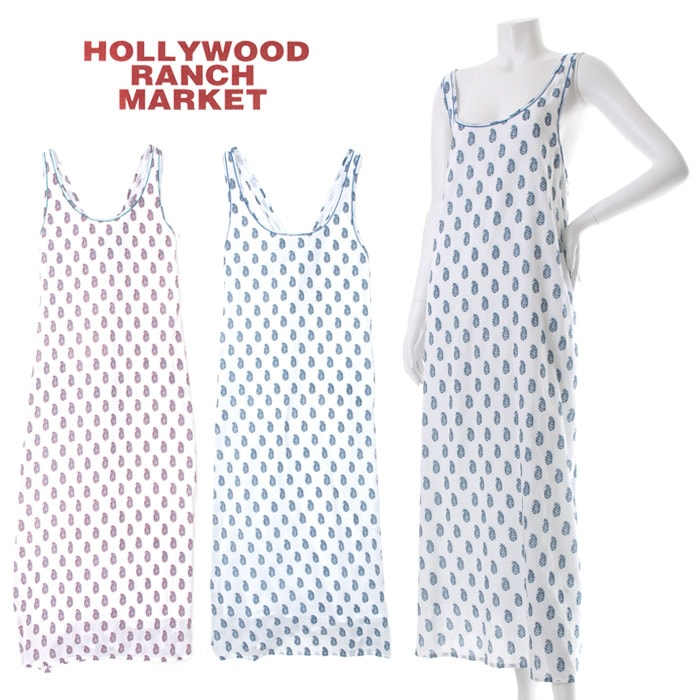 【70%OFFセール】ハリウッドランチマーケット HOLLYWOOD RANCH MARKET ペイズリープリント ワンピース 700026559