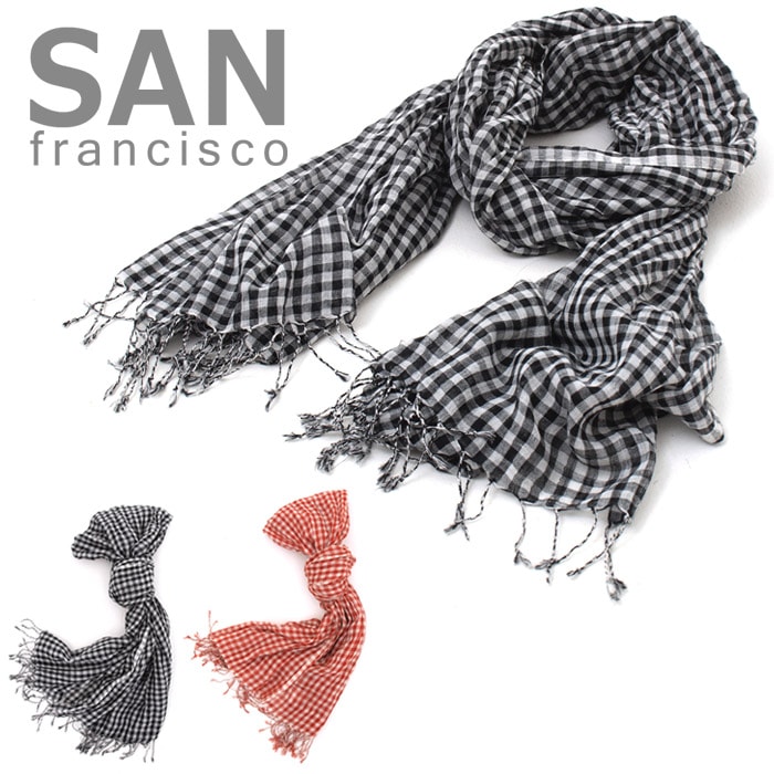 【70%OFFセール】サフランシスコ San Francisco チェック ストール 700016295|San Francisco(サフランシスコ)|聖林公司