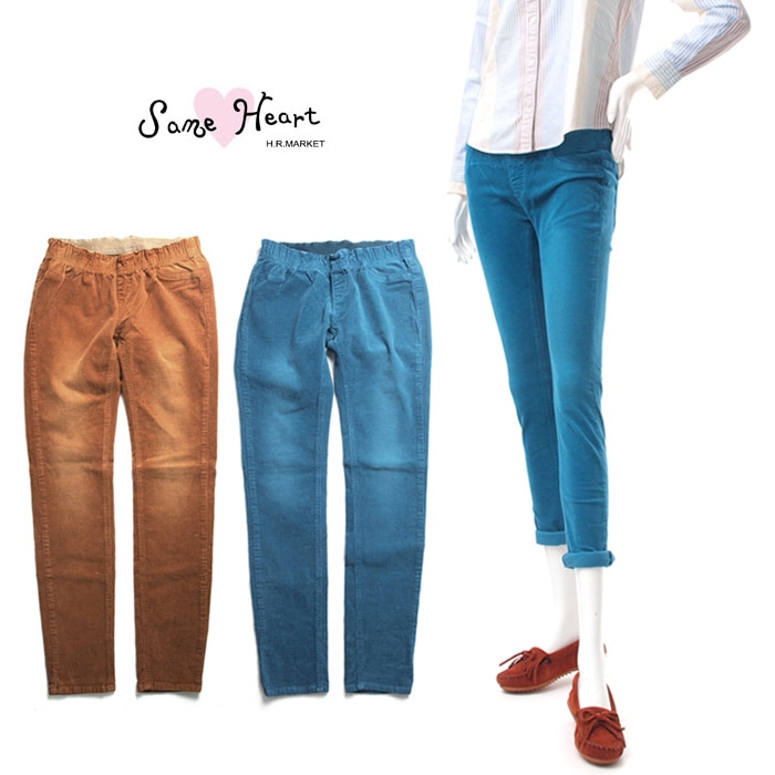 【70%OFFセール】ハリウッドランチマーケット HOLLYWOOD RANCH MARKET SAME HEART ハイパーストレッチコーデュロイ レギンスパンツ 700032083