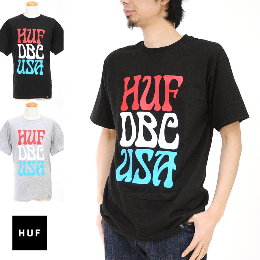 【5%OFFセール】ハフ HUF Tシャツ PSYCHADELIA 半袖Tシャツ TS61028【クルーネック カットソー プリントTシャツ ロゴTシャツ ブランド】